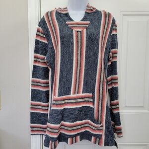 Faherty Biarritz Baja Beach Hoodie Kangaroo Pocket Unisex Surfer Made In USA XS